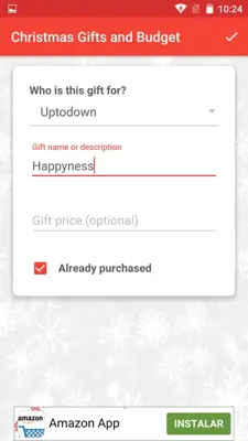 Christmas Gifts and Budget android App screenshot 3